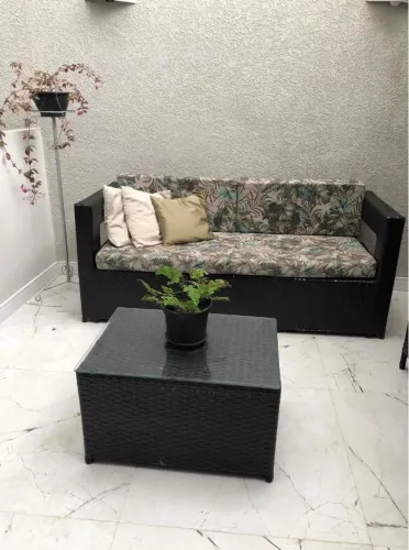 Conjunto de Sofá para Área Externa 3 peças