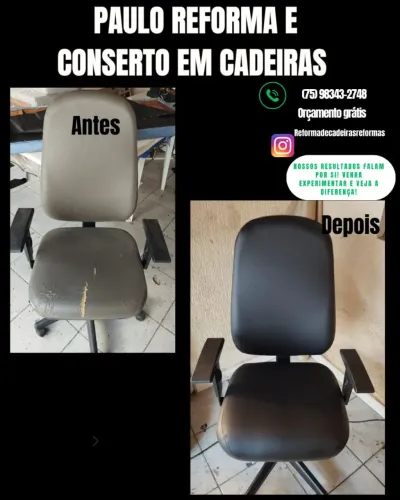 Reforma e conserto de cadeiras