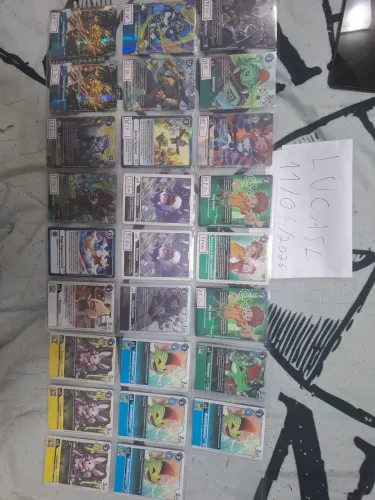 Lote Cartas Digimon