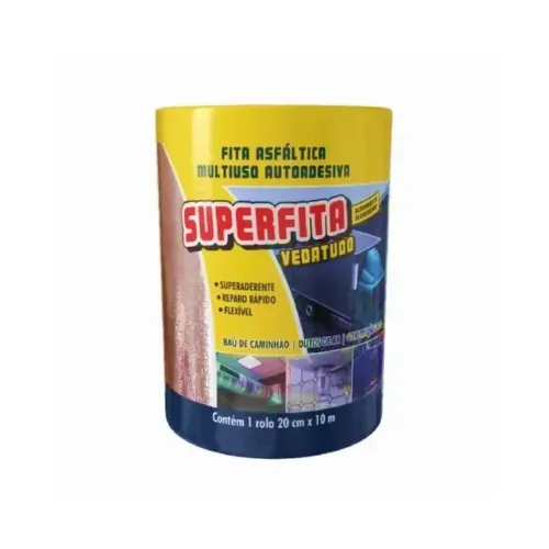 Manta Asfáltica Aluminizada Multiuso Auto Adesiva Super Fita  