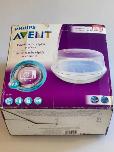 Esterilizador a Vapor para Micro-ondas Philips Avent SCF281/02 - Com Manual e Caixa