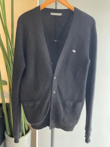 Casaco cardigan de lã Lacoste - tam - G