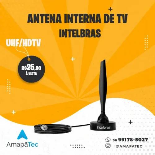 Antena Interna Digital UHF HDTV AI 1015 Intelbras