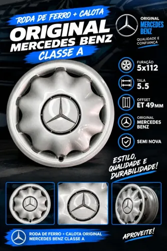 Roda Mercedes Classe A aro 15"