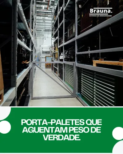 Porta-paletes com Segurança Estrutural