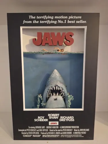 Poster 3D Filme Tubarão JAWS McFarlane Toys Clássico Raro
