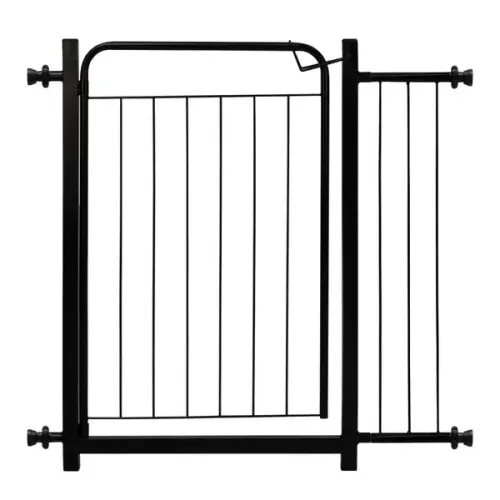 Portão Pet Proteção Bebê Criança Cão Ext 15Cm Small Preto