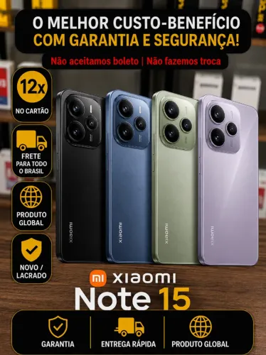 xiaomi note 15 4g - MAIS VENDIDO