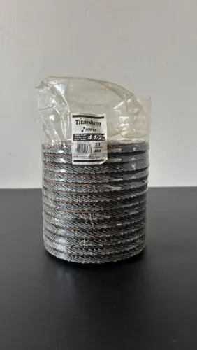 Disco Flap 115x22,2 Aço / Inox 4.1/2" Titanium 12 und