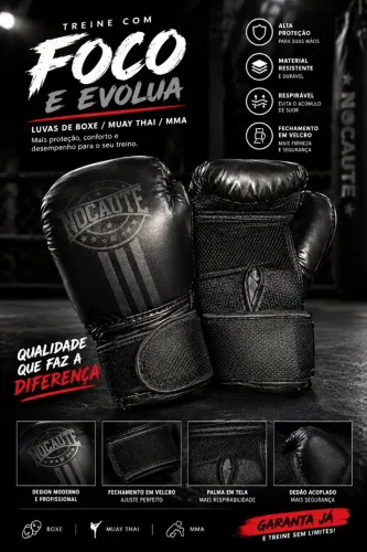 Luvas para boxe e artes marciais
