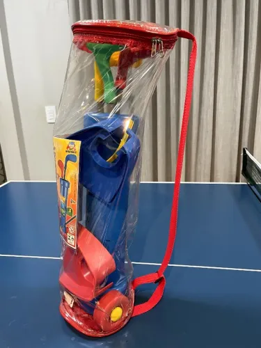 Jogo de golfe com carrinho