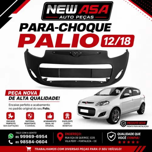 PARA CHOQUE DIANTEIRO PALIO 12/18 ( PADRÃO ORIGINAL )