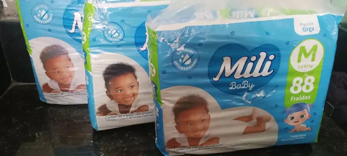 Fralda Mili M 88 UNIDADES PARA SAIR RÁPIDO