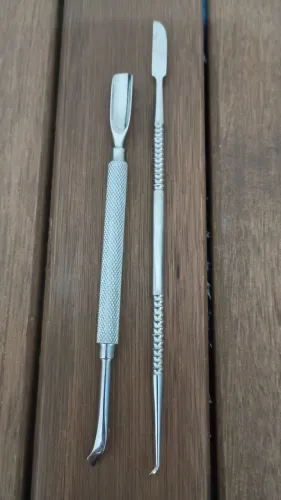 Conjunto com duas espátulas de unha pro Art