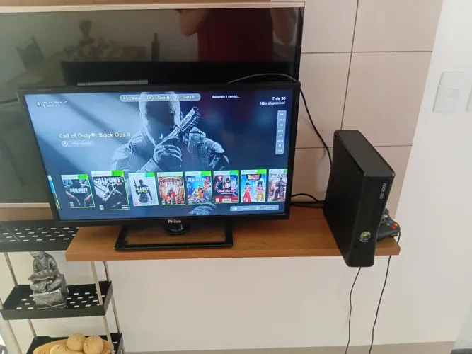 Xbox 360 Desbloqueado RGH 1 controle e 30 jogos podendo adicionar qualquer jogo