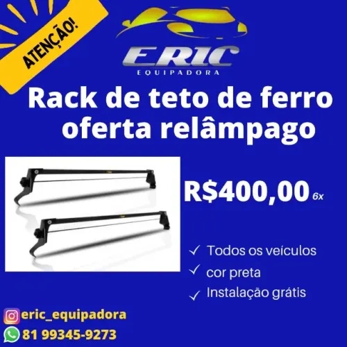 Rack Bagageiro De Ferro - Promoção instalação Grátis - Me Liga