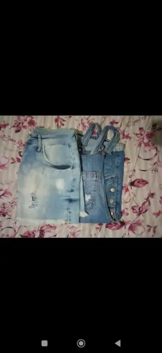 MACAQUINHO M E SHORTS JEANS 42 POR 50,,00