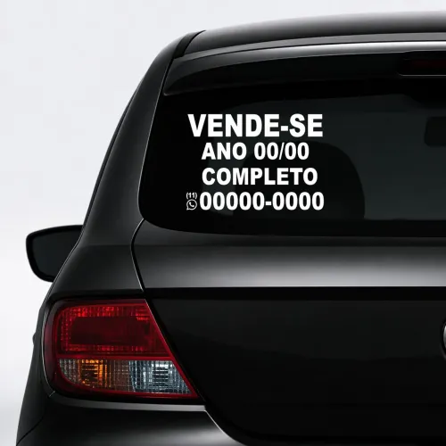 Adesivo vende-se carro