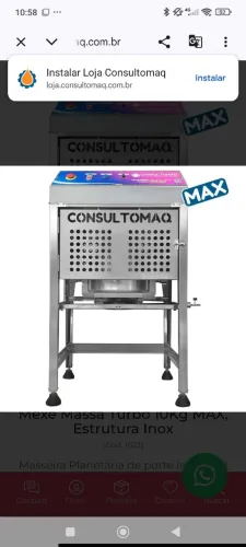 Vendo máquina misturela 25 kg consultomaq em inox 