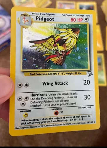 Carta Pokémon Pidgeot  Base set  2
