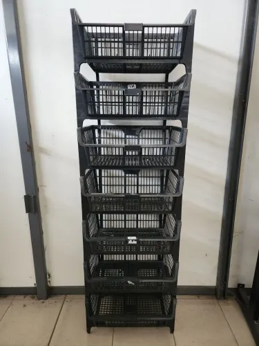Cesto Empilhavel Organizador Preto (valor unitário)