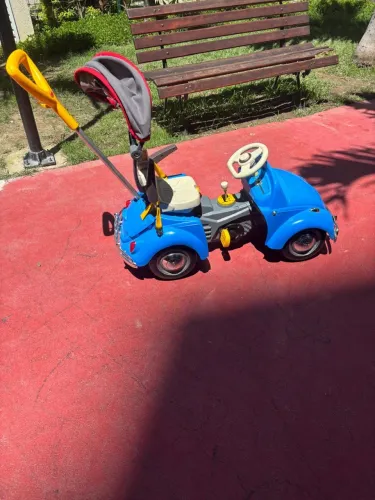 Mini Carro Infantil Pedal/passeio Fusca Azul Bubblecar