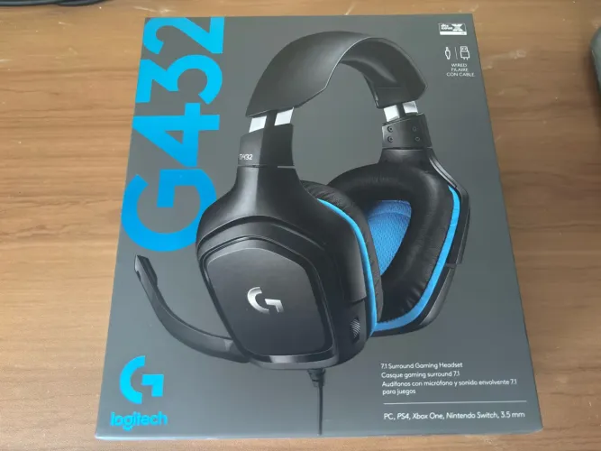 Headset Gamer Logitech G432 7.1 - NOVO, LACRADO