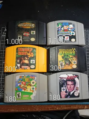 Cartucho fita Nintendo 64 lote ou unidade 