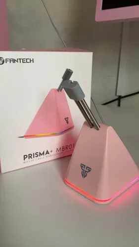 Mouse Bungee Fantech Prisma+MBR01, RGB, Rosa
