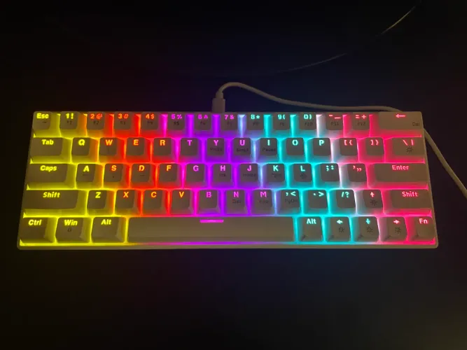 Teclado Mecânico 60% Branco