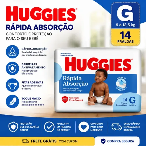 Fraldad Huggies Promoção Relâmpago!