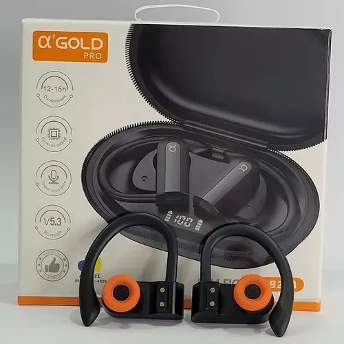 Fone De Ouvido O Melhor Fone De Ouvido Para Academia 15horas Cor Preto Luz Vermelho