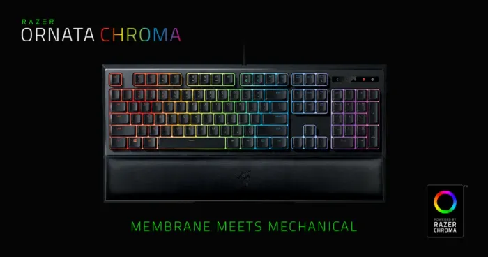 Teclado Gamer Razer Ornata Chroma RGB Mecha-Membrane