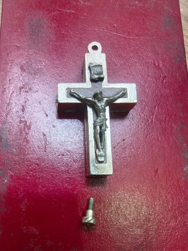 Crucifixo Pingente Italiano 1930 escapulário