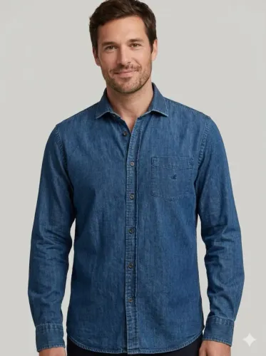 Camisa Jeans Conservada Original Brooksfield P/M