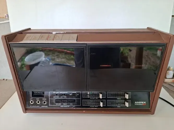 Tape deck gravador fitas K7 Ampex Micro 87 120V 75W anos 1970 - Made in Japan
