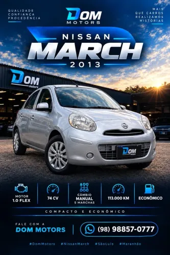 Nissan March S 1.0 16V Flex Fuel 5P 2013