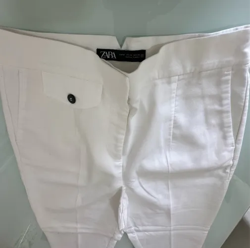 Calça Zara branca TAM 36 linda