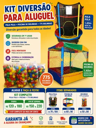 KIT DIVERSÃO PARA FESTAS INFANTIS