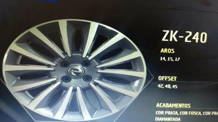 Roda aro 14 Fiat Linea diamantada com Grafite Jogo novo Palio