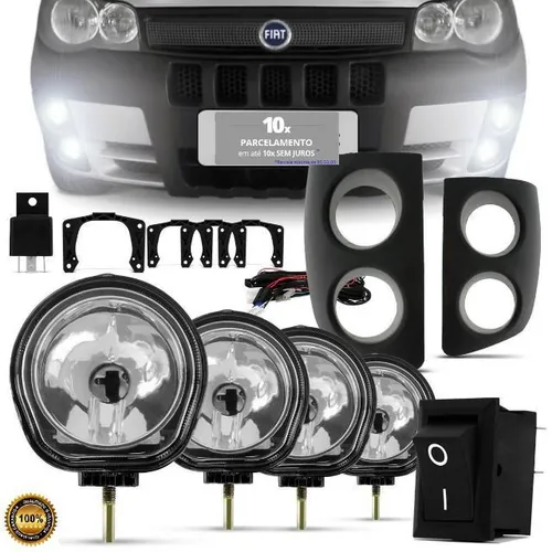 Kit Farol de Milha strada trekking / working - Botão Universal