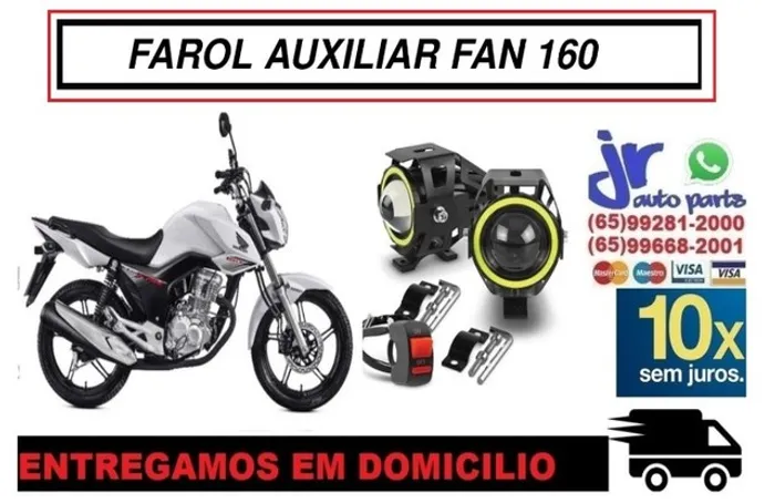 Par Farol de Milha LED Angel Eyes FAN 160 2018