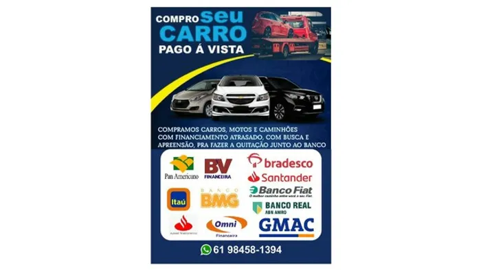 Compramos carro financiado e com busca e apreensão