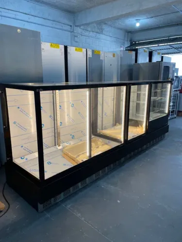 Frente de Padaria Vitrine gourmet inox 3 Prateleiras (Ester)