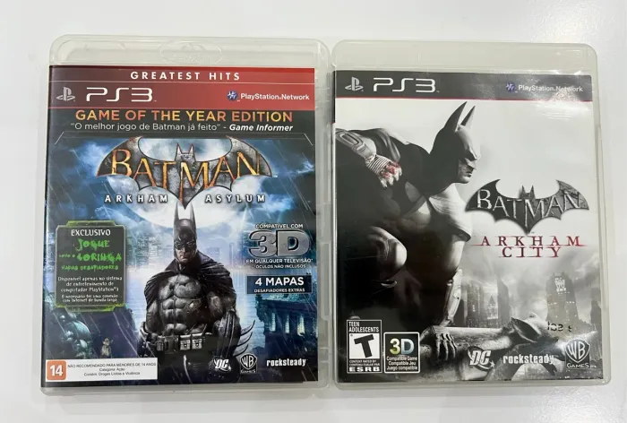 Jogo Batman Arkham City e Batman Arkham Asylum para PS3 - Edição do Ano
