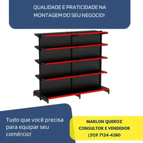 Gondola Central 1,0x1,7M Nova 