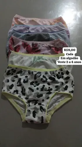 Calcinha infantil em algodão 