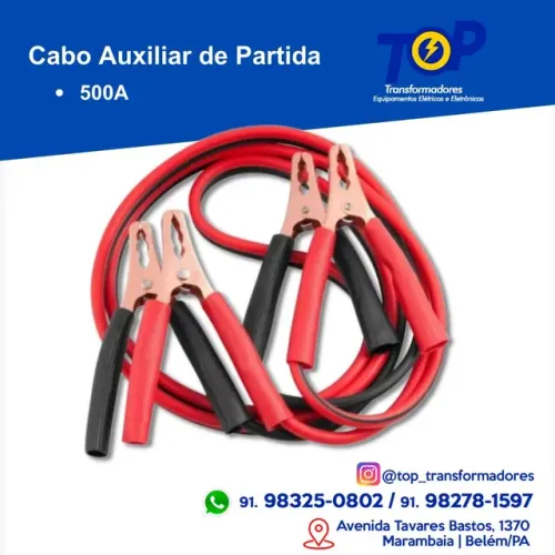 Cabo Auxiliar de partida 500A 2,5M