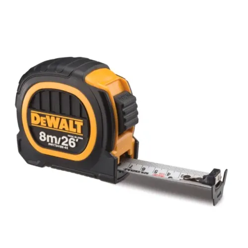Trena Emborrachada Duo Gancho Multiplo 8 Metros x 25mm Dewalt DWHT34196L