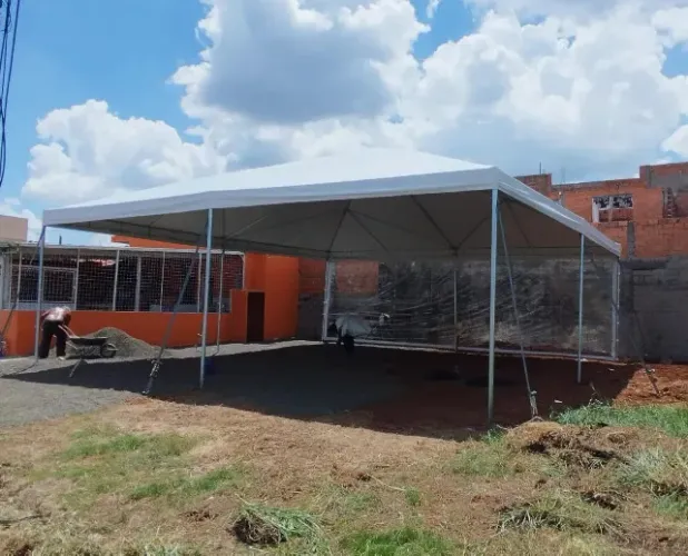 Tenda Tubular 10x10 Galvanizada a Fogo!!!